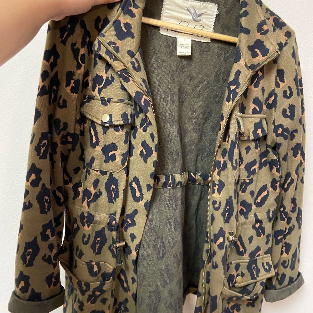 Anthropologie Tabitha Leopard Print Jacket